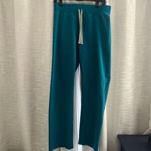 Figs pacific blue Livingston small regular waist EUC